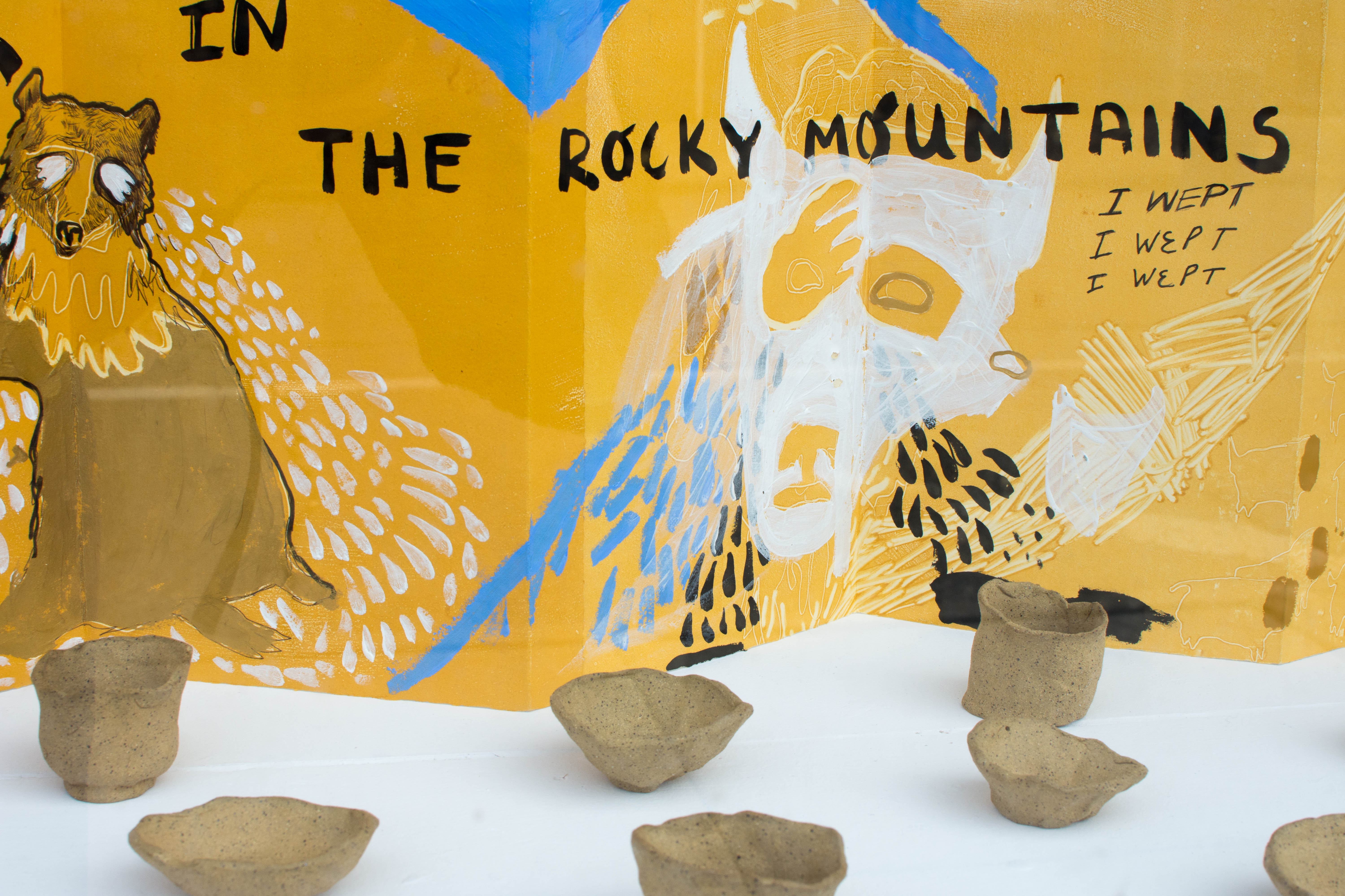 In the Rocky Mountains, I wept by Jennifer Belair detail Aquarium Gallery