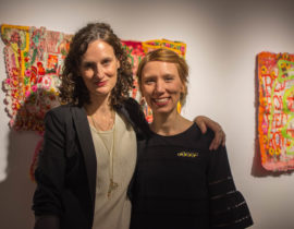 Whipstitch curators, Thea Augustina Eck and Rachel Anna Walker