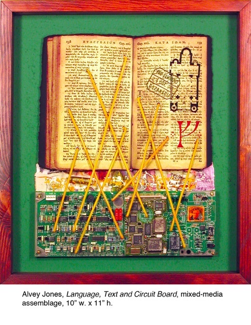 Language, Text and Circuit Board, by Alvey Jones <b>$1600</b>
