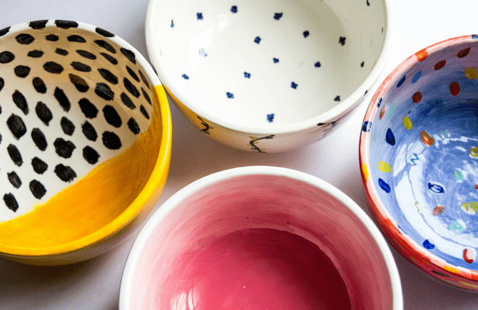 Date Night Painted Mugs Ann Arbor Art Center workshop paint pottery