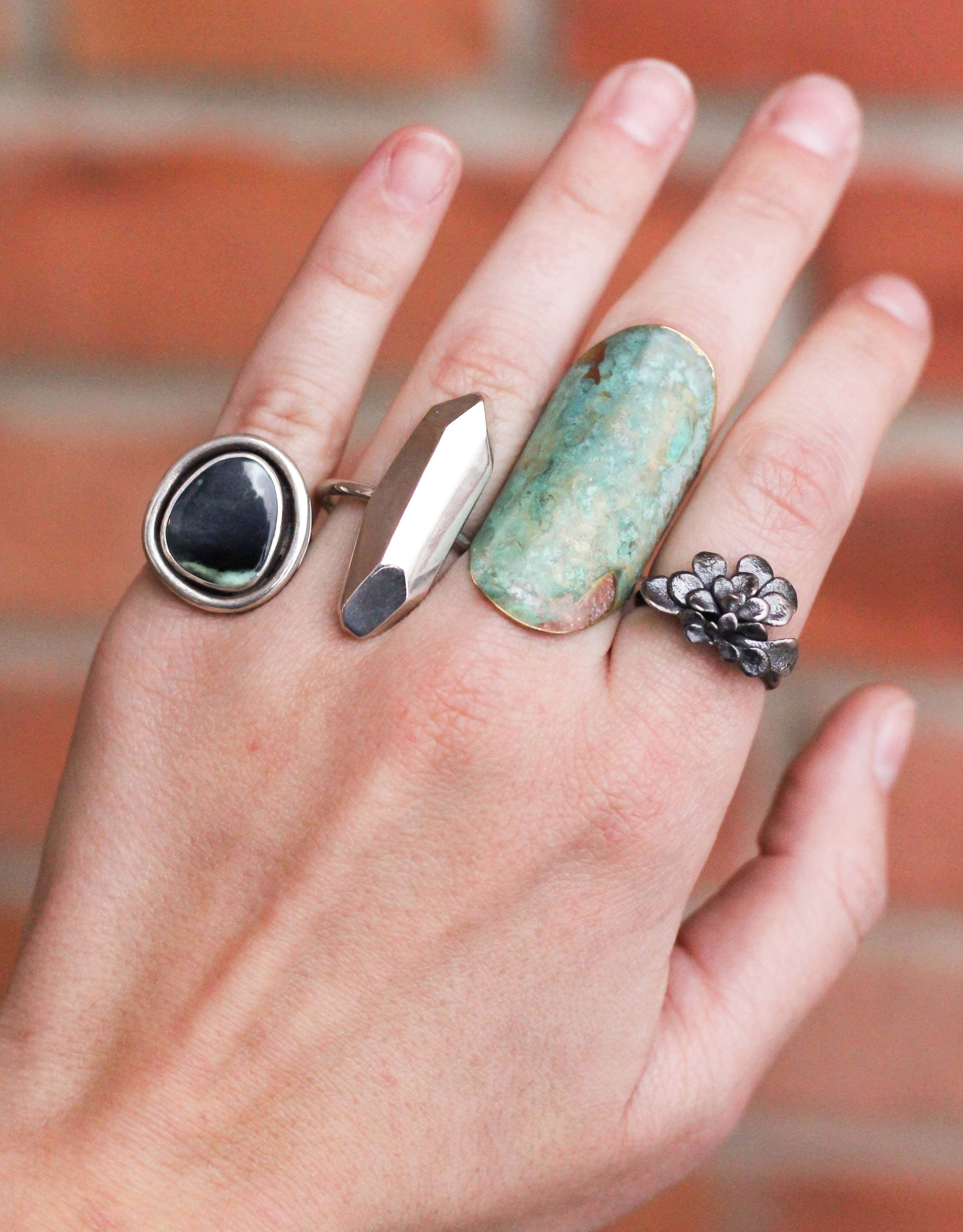 Assorted rings, $50-$100