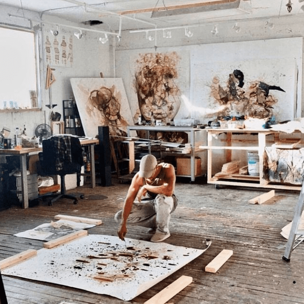 Stephen Arboite in his studio.