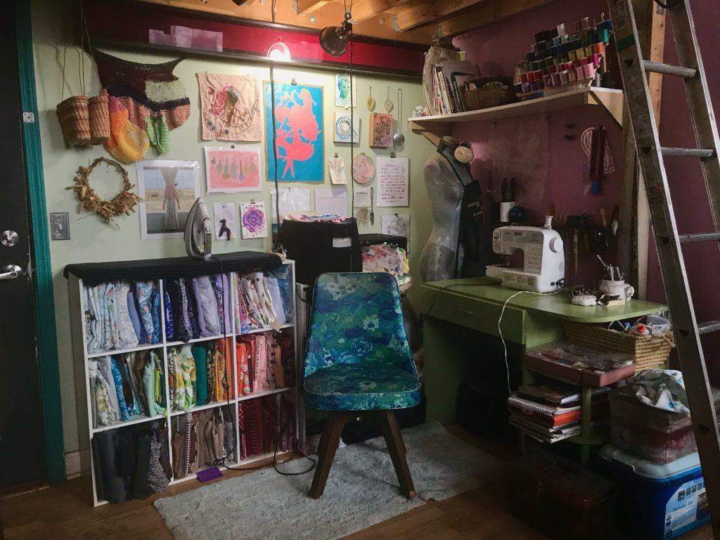 Photo of Elise Marie Martin's studio