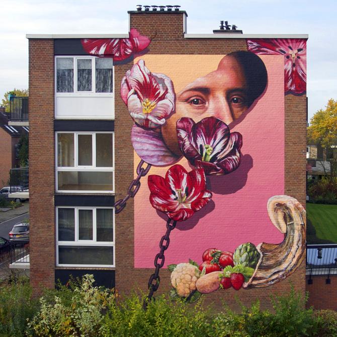 Photo of Gaia's mural