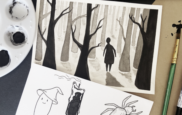 ONLINE: Spooky Pen & Ink Illustrations | Ages 9+