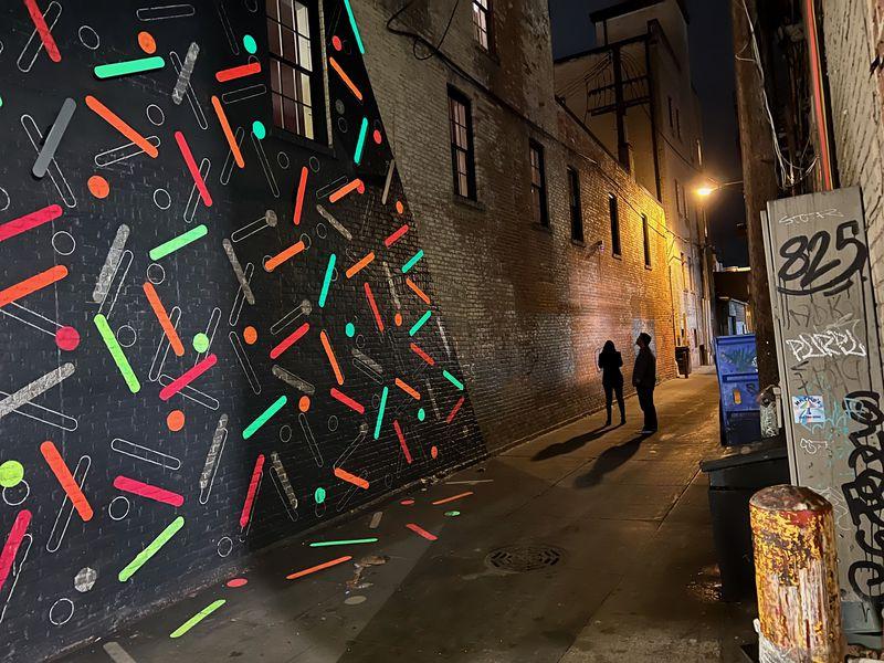What’s that in downtown Ann Arbor? Alley bedazzled with public art