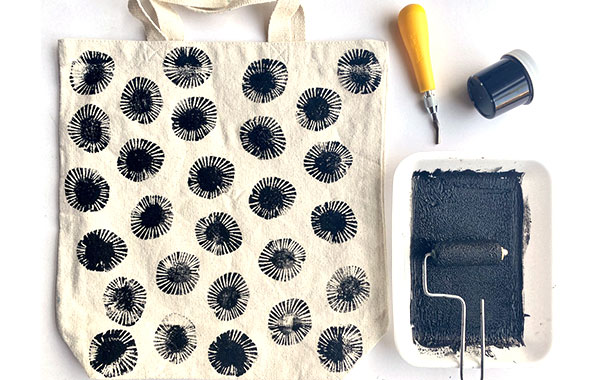 Date Night: Block-Printed Totes