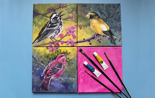 Intro to Acrylic | Feathered Friends