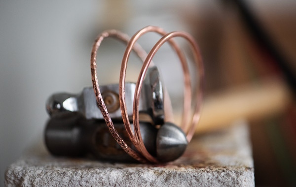 Hammered Metal Bangles