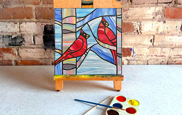 Winter Cardinals | Sip & Paint