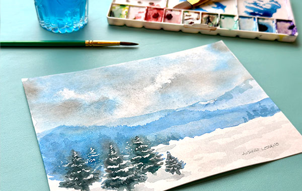 Winter Watercolor Cards & Gift Tags