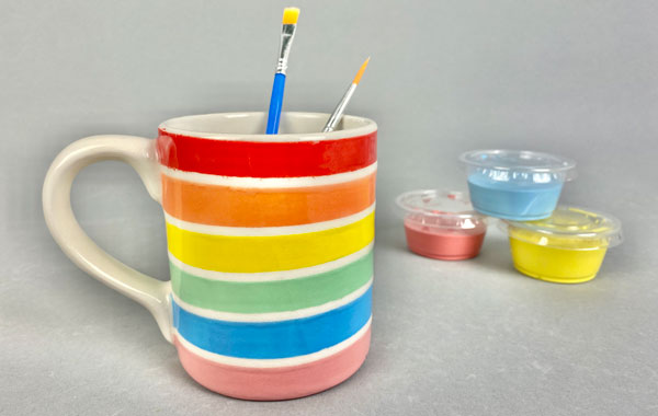 Family Friday: Painted Diner Mugs