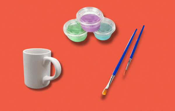 Painted Diner Mugs