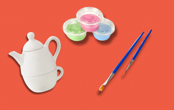 Painted “Tea for One” Set