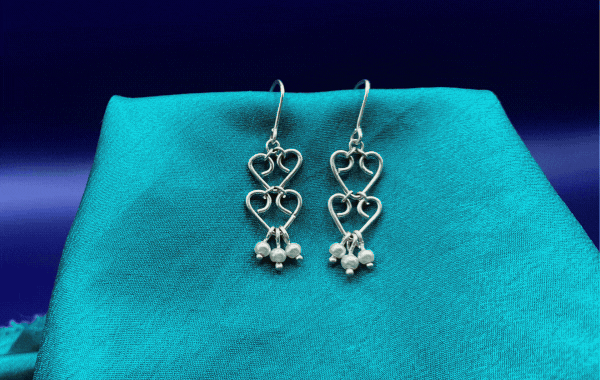 Sterling Silver Heart Earrings