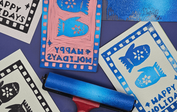 Block Printed Holiday Cards | 21+