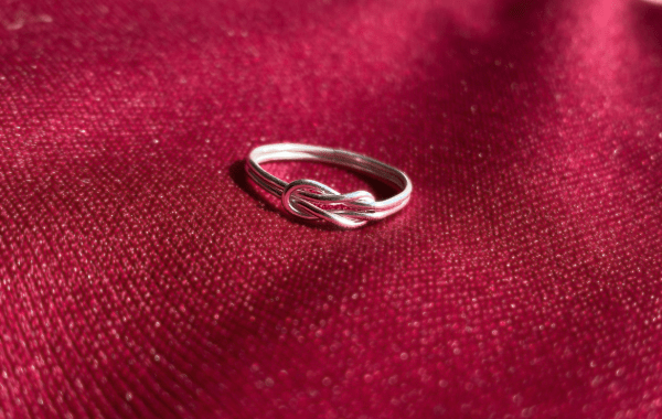 Date Night: Sterling Silver Love Knot Rings