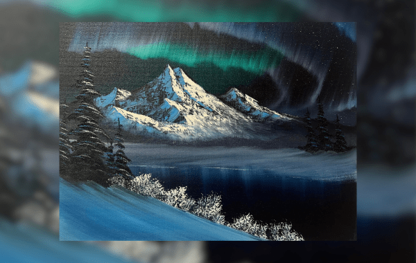 Paint Like Bob Ross: Northern Lights