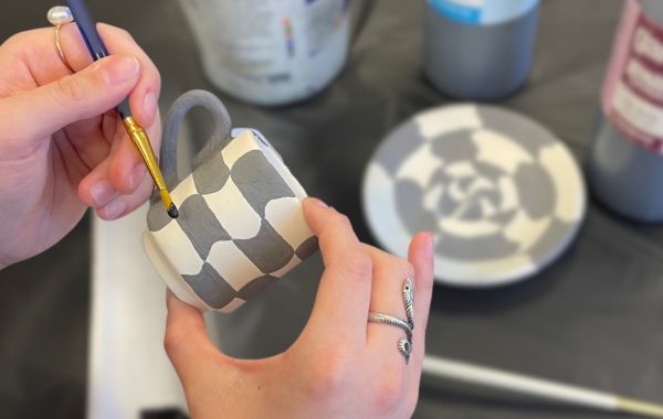 Painted Espresso Cups